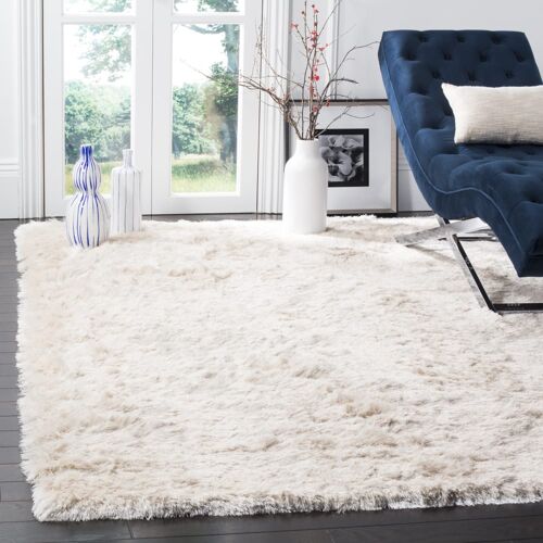 Tapis Polyester Beige 122 X 183 Cm