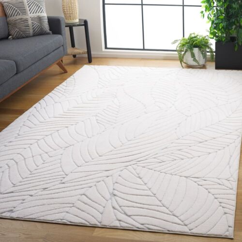 Tapis Polyester Blanc 122 X 183 Cm