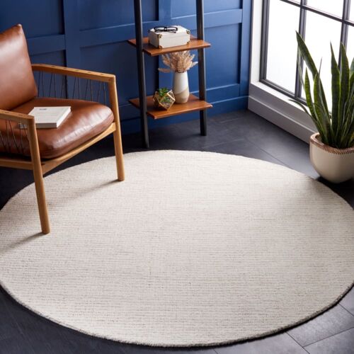 Tapis Laine Ivoire / Beige 122 X 122 Cm