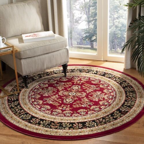 Tapis Rouge / Noir 122 X 122 Cm