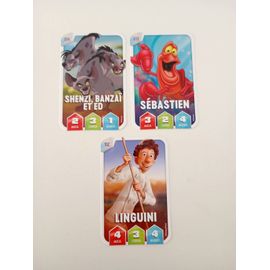 Lot De 3 Cartes Disney Collection Leclerc Novembre 2025 Shenzi Banzaï Et Ed N° 014 Sébastien N° 039 Linguini N° 102