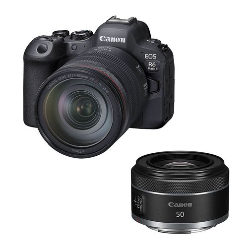 CANON EOS R6 MARK II + Objectif RF 24-105mm f/4L IS USM + RF 50mm f/1.8 STM Garanti 3 ans
