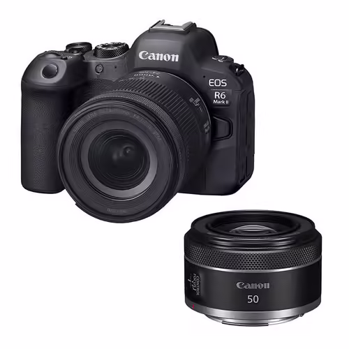 CANON EOS R6 MARK II + Objectif RF 24-105mm f/4-7.1 IS STM + RF 50mm f/1.8 STM Garanti 3 ans