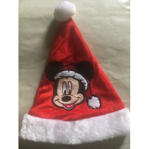 Bonnet De Noel Enfant Disney Mickey Tout Brodé -
