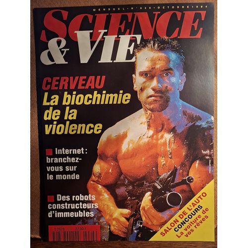 Affiche Cartonnée Publicitaire Pour Librairie : Science Et Vie : Arnold Schwarzenegger - 1994