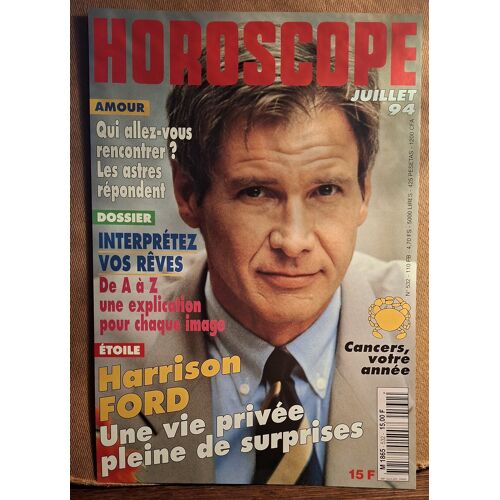 Affiche Cartonnée Publicitaire Pour Librairie : Horoscope - Harrison Ford - 1994