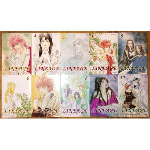 Lot 10 Manga Linéage Tome 1 À 10