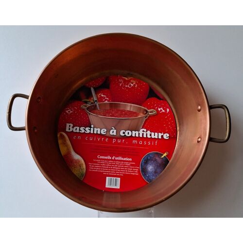 Bassine À Confiture En Cuivre Massif
