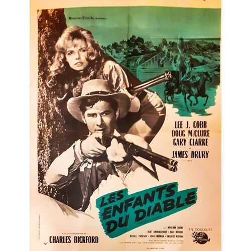 Les Enfants Du Diable (The Devil's Children) - De William Wittney - 1962 - Lee J.Cobb - Doug Mcclure - Gary Clake - James Drury - Affiche Cinéma Originale Pliée - 60 X 80 Cm - Très Bon Rtat