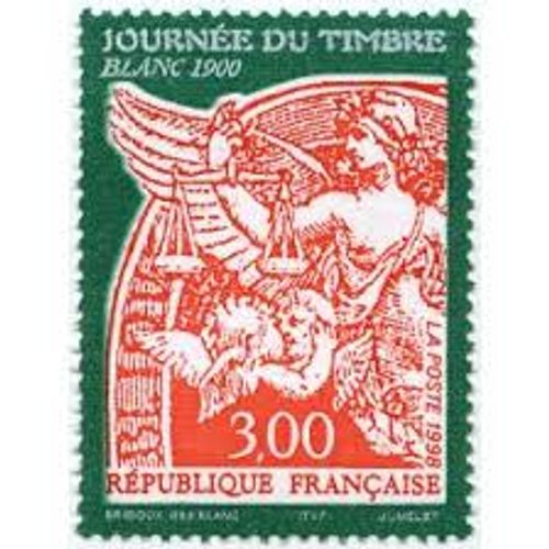 Journée Du Timbre : "Blanc 1900" Année 1998 N°3136 Yvert Et Tellier Luxe