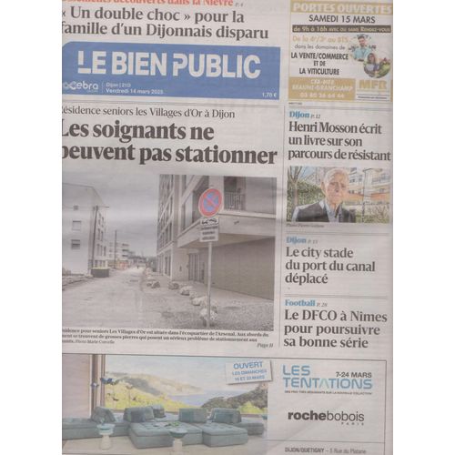 Journal Le Bien Public 14 Mars 2025