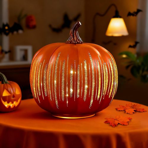 Decoration Halloween,Led Nuit Etoilée Citrouille Lantern,Veilleuse Enfant Adulte,Citrouille Automne Décoration,Alimenté Batterie Lampe,Pour Chambre & Couloir,Cadeau Fête (C)