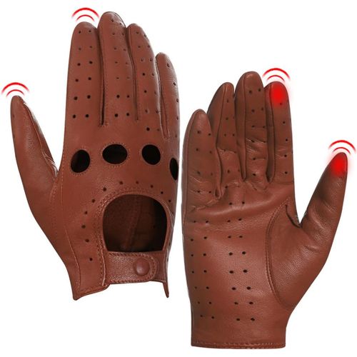 Ladies Summer Leather Driving Gloves Lambskin Driving Gloves Gl009eua"".[J644]