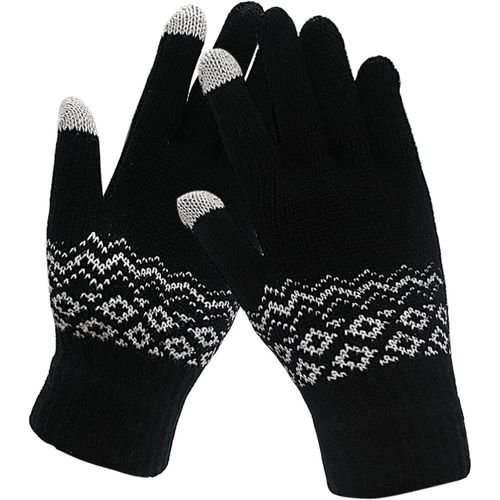 Winter Gloves Men Women Magic Magic Diamond Pattern Knitted Winter Gloves Elastic Anti Cold Mitt For Running Driving Outdoor"".[J760]