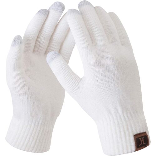 Femmes Hiver Chaud Gants Tactiles Thermique Tricot Gants de Travail Cadeau Femme pour Temps Froid avec Doublure Polaire