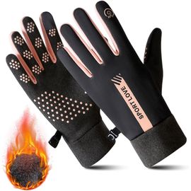 1 Pair Women's Winter Gloves Knitted Winter Gloves With Screen For Women Warm Non-Slip Super Soft Gloves Sports Winter Gloves For Women