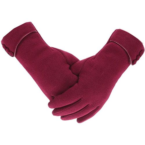 Women Winter Warm Gloves With Thick Lining Windproof Touch Screen Gloves"".[J51]