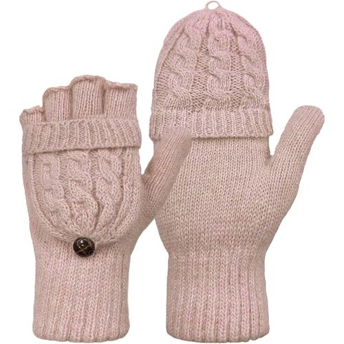 Winter Mittens For Men Women Warm Wool Knitted Convertible Mittens Flap Mittens For Cold Weather"".[J473]
