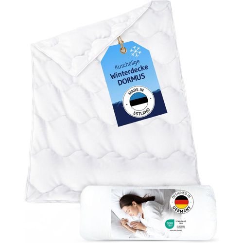 Dormus Couette D'hiver,135 X 200 Cm,Chaude,Développée Par Des Experts Du Sommeil,Épaisse : 135 X 200 Cm,Pour L'hiver,Fabriquée En Europe,Respirante,Extra Chaude,Idéale Pour Les Personnes