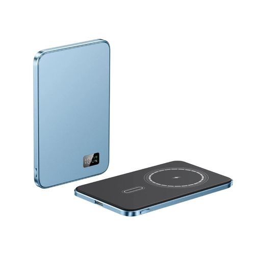 (F20 Blue) Nouveau 10000mah Mince Magnétique Sans Fil Batterie Externe Pd20w Charge Rapide Portable Batterie Externe Pour Magsafe Pour Iphone Samsung,