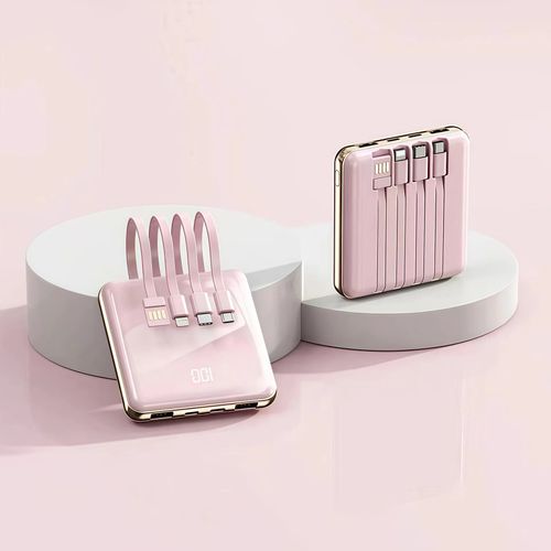 (10000mah¿Pink) Nouveau 120w Charge Super Rapide Batterie Externe Portable 20000 Mah Mini Batterie Externe Miroir Pour Iphone Xiaomi Samsung