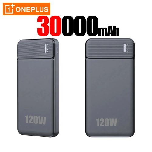 (Black 30000mah) Oneplus 50000mah Powerbank 120w Portable Chargeur Super Rapide Batterie Externe Powerbank Alimentation Haute Capacité Pour Iphone Samsung