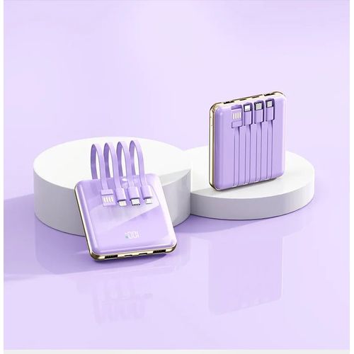 (20000mah¿Purple) Nouveau 120w Charge Super Rapide Batterie Externe Portable 20000 Mah Mini Batterie Externe Miroir Pour Iphone Xiaomi Samsung