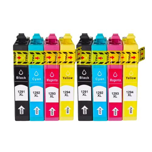 (2set) Cartouche d'encre Compatible pour imprimante T1291-T1294 T1291, stylet SX235W SX425W SX420W SX438W SX525WD SX535WD