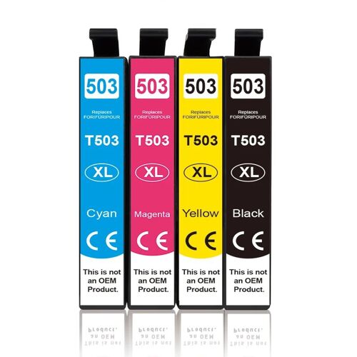 (4pcs-1set) Cartouche d'encre 503XL Compatible pour imprimante T 503 T503 XL T503XL, XP 5200 5205 WF 2960DWF WF-2965DWF WorkForce