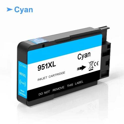 (1PC - Cyan) [Marque troisième partie] pour 950XL 951XL 950 951 XL cartouche d'encre de remplacement pour Officejet Pro 8100 8600 8610 8620 251dw 276dw