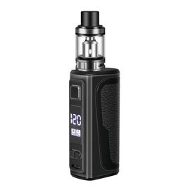 (Black E5 120W) 120W Cigarettes électroniques Vape Mod Kit 1800mah batterie intégrée 2.5ml 0.3ohm atomiseur écran OLED E Cig vaporisateur vapeur Vaper