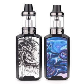 (1 kit and 5 coils¿black Sticker 11) Boîte de Cigarettes électroniques Vape 80W,Kit Mod,batterie 1800mAh,atomiseur 2.5ml,30W/60W/80W,réglage de la tension,Cigarette électronique Shisha Ecig