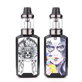 (1 kit and 5 coils¿black Sticker 6) Boîte de Cigarettes électroniques Vape 80W,Kit Mod,batterie 1800mAh,atomiseur 2.5ml,30W/60W/80W,réglage de la tension,Cigarette électronique Shisha Ecig