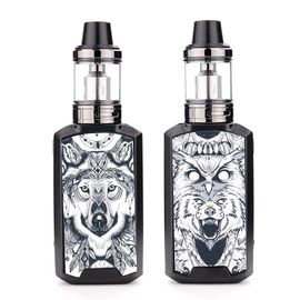 (1 kit¿black Sticker 4) Boîte de Cigarettes électroniques Vape 80W,Kit Mod,batterie 1800mAh,atomiseur 2.5ml,30W/60W/80W,réglage de la tension,Cigarette électronique Shisha Ecig