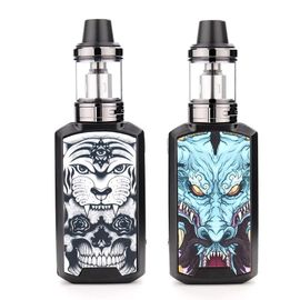 (1 kit and 3 coils¿black Sticker 2) Boîte de Cigarettes électroniques Vape 80W,Kit Mod,batterie 1800mAh,atomiseur 2.5ml,30W/60W/80W,réglage de la tension,Cigarette électronique Shisha Ecig