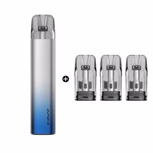 (Blue and 3Pods) Kit SMOK Zrex RF 500mAh batterie Vape avec 2ML Zrex RF Pod cartouche 0,8ohm Vaper vaporisateur de Cigarette électronique