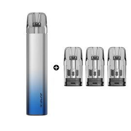 (Blue and 3Pods) Kit SMOK Zrex RF 500mAh batterie Vape avec 2ML Zrex RF Pod cartouche 0,8ohm Vaper vaporisateur de Cigarette électronique