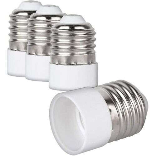 Adaptateur De Douille 4x - Convertisseur De Douille E27 Vers E14 - Adaptateur De Douille De Lampe À Culot E14 Pour Ampoule Led Halogène