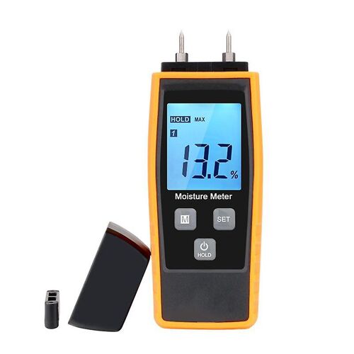 Testeur d'humidité, testeur d'humidité pour murs et bois, détecteur de fuites, détecteur d'humidité, détecteur de mortier de ciment et détecteur de teneur en eau avec écran LCD