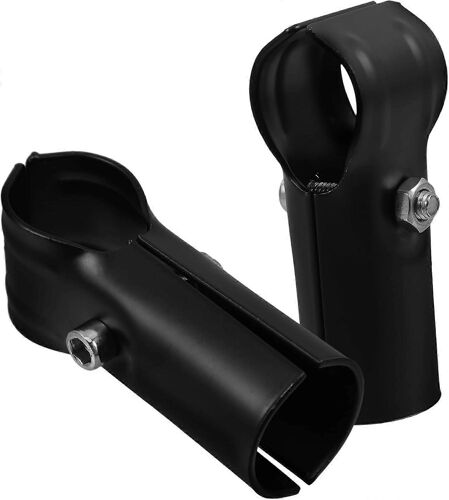 Lot de 5 colliers de serrage pour réparation de tuyaux, en acier inoxydable, adaptateur de tuyau en acier galvanisé, raccord pour tubes de 70 x 25 mm