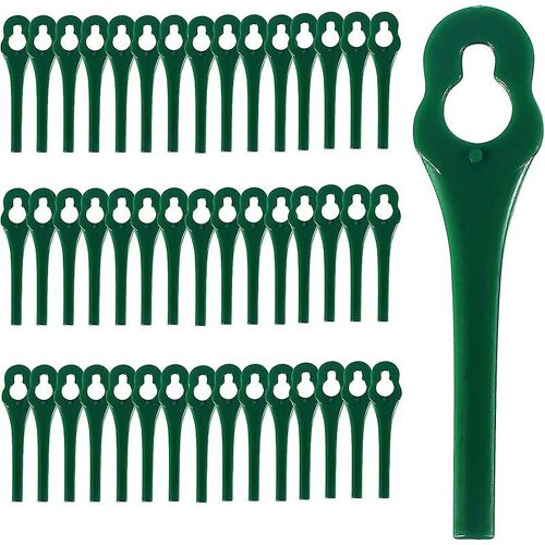 Lames de tondeuse à gazon en plastique, lames de rechange Triomphe pour coupe-bordures, accessoires de tondeuse à gazon, lames de rechange en plastique, grand trou 12 mm, petit trou 7 mm (60