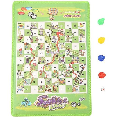 Jeu De Société Pliable En Tissu Non Tissé, Jeu D'échecs Interactif Et Éducatif, Jeu De Société Serpent Et Échelle, Jouets Pour Enfants Et Adultes (Taille :