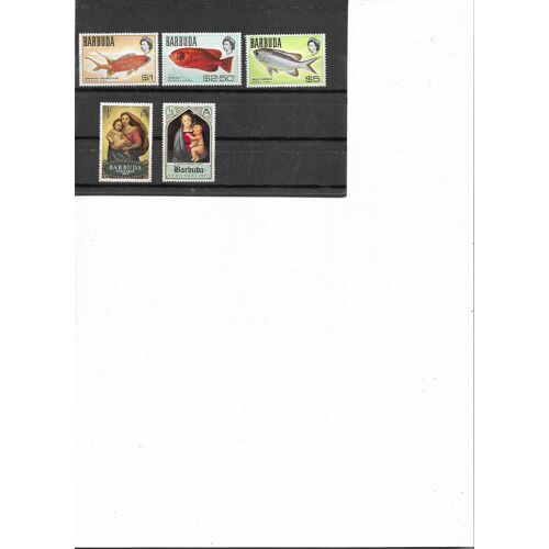 Barbuda 5 Timbres Neufs 1968