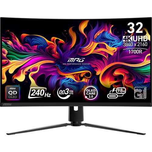 Ecran PC MSI MPG 321CURX QD-OLED 31.5" 3840 x 2160 4K Ultra HD Noir