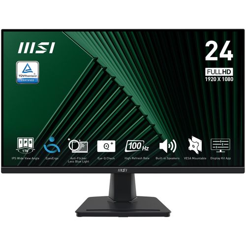 Ecran PC MSI Pro MP245G 23.8" 1920 x 1080 Full HD LCD Noir