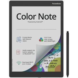 PocketBook Color Note Liseuse Écran tactile 32 Go Wifi Noir et Bleu