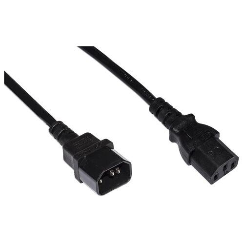 LINK LKIEC18 câble électrique Noir 1,8 m Coupleur C14 Coupleur C13