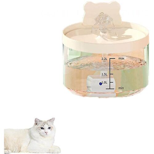 Fontaine À Eau Automatique Animaux - 2,2l - Pour Chats Et Chiens - Distributeur Automatique