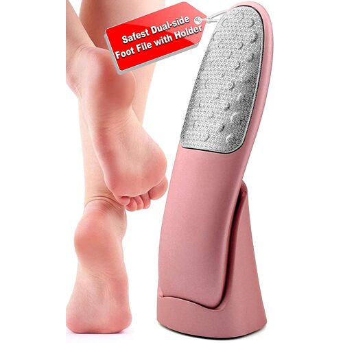 Gommage Pieds Avec Support - Lime Et Grattoir Confortable - Élimination Peaux Mortes - Soin Pédicure 