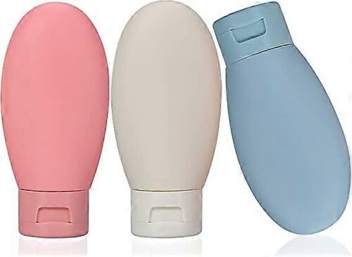 Flacons voyage 60ml compressibles - Lot 3 - Toilette produits portable